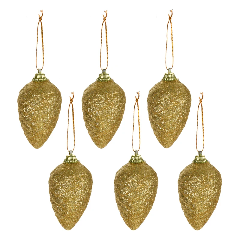 Art.12967 Adorno Piña Diamantado 6x4cm 6pz