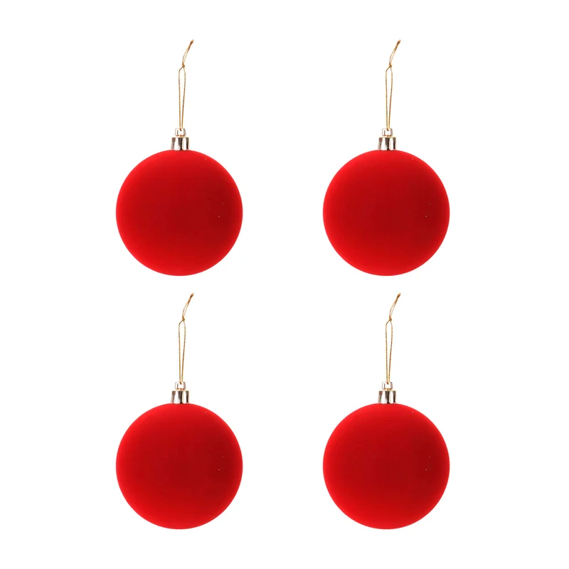 Art.12948 Esfera Terciopelo 8cm 4pz