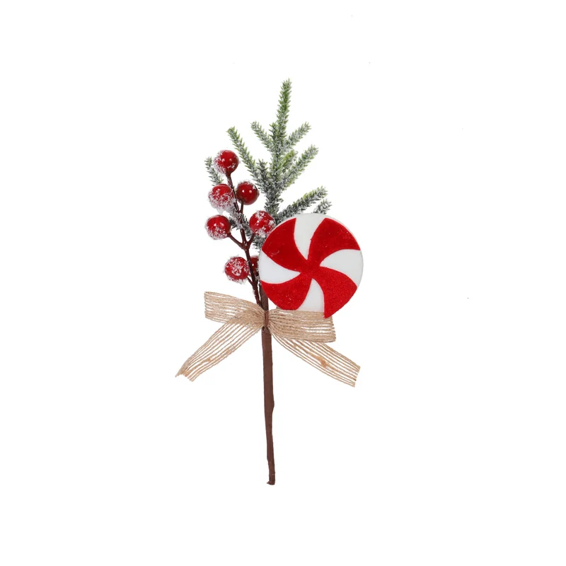 Art.12880 Pick Caramelo/Moño/Cereza 23cm 1pz