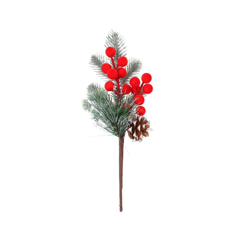 Art.12777 Pick Navidad Cerezas/Piña 27cm 1pz