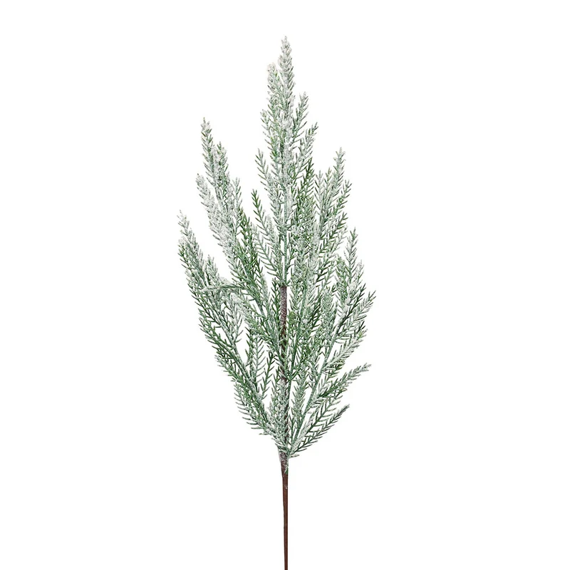 Rama Pino Verde Claro Nevado 65cm.
