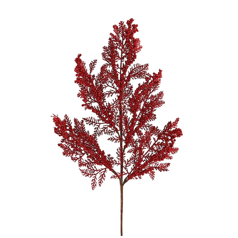 Arreglo Rama Pino Rojo Frost 90cm.