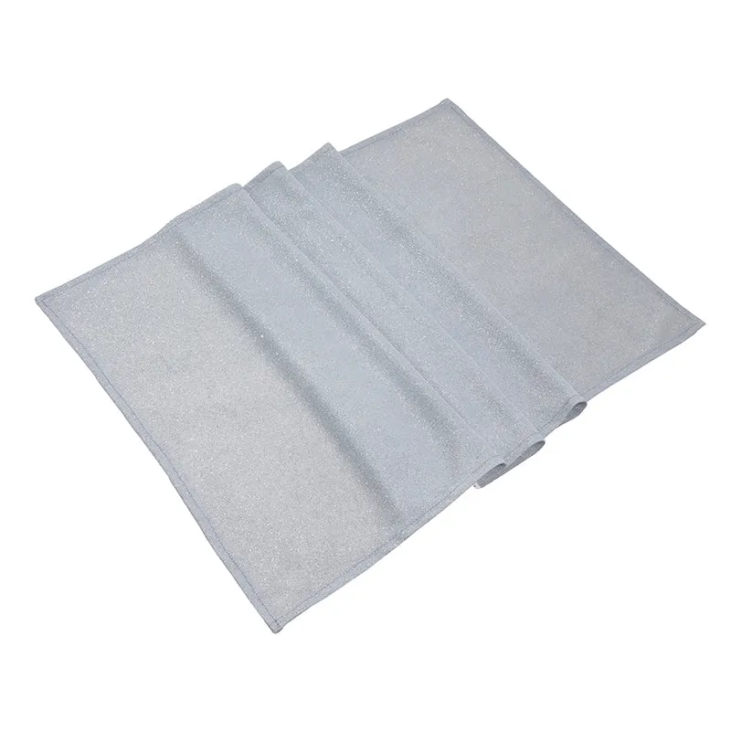 CR3021CP Camino Tela Metálica Plata Tornasol 50x150 Cm.