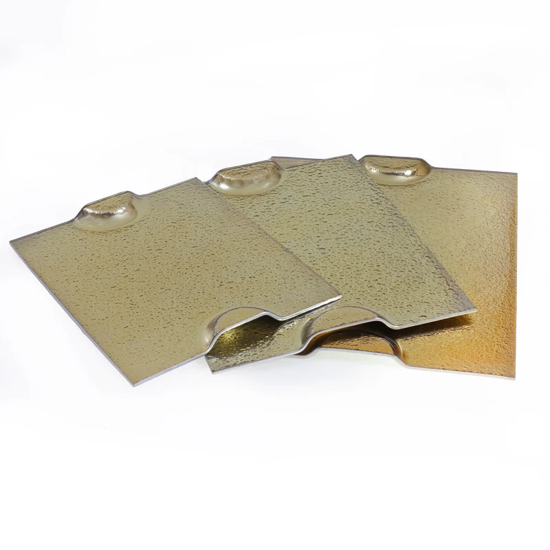 YQ9632O Charola Banquete Oro 28(P)X36(L) Cm.