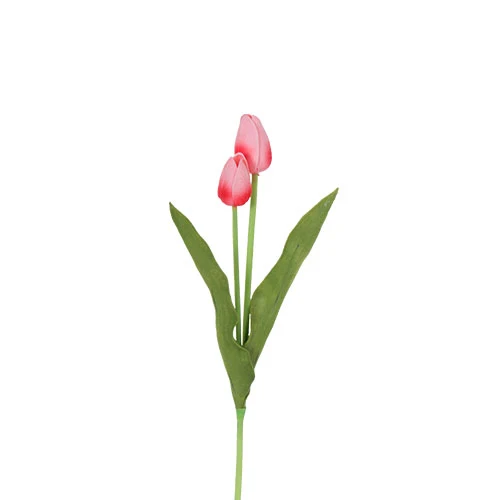 YD061R Rama Tulipanes Mini Rosa 41 cm .