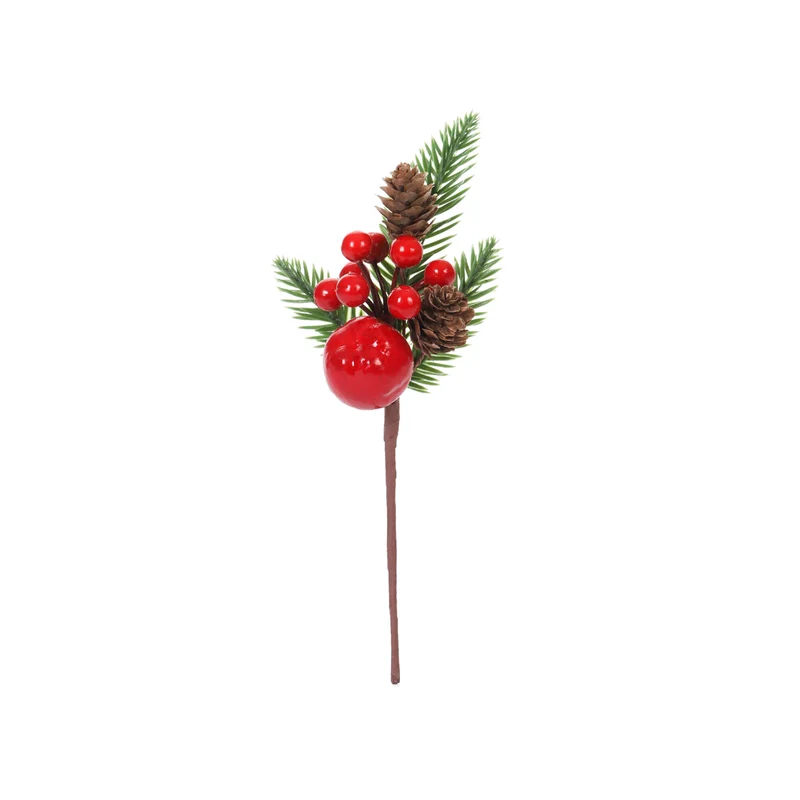 Art.12943 Pick Cerezas/Manzana/Piñas 25cm 1pz