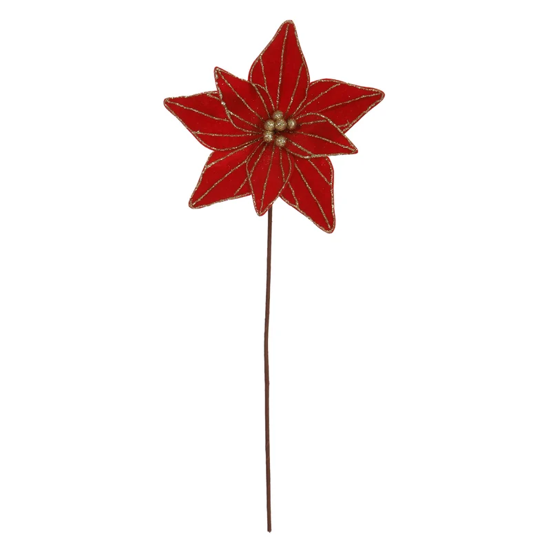 Art.12761 Nochebuena 8 Pétalos 50xD26cm 1pz