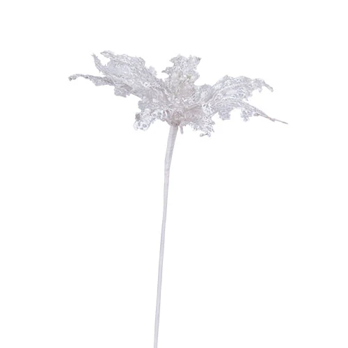 XH061B Noche Buena Encaje Blanca Chica 20x50 cm .