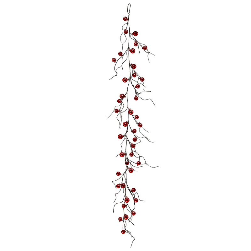 YS936 Guirnalda Esferas Rojas 120cm.