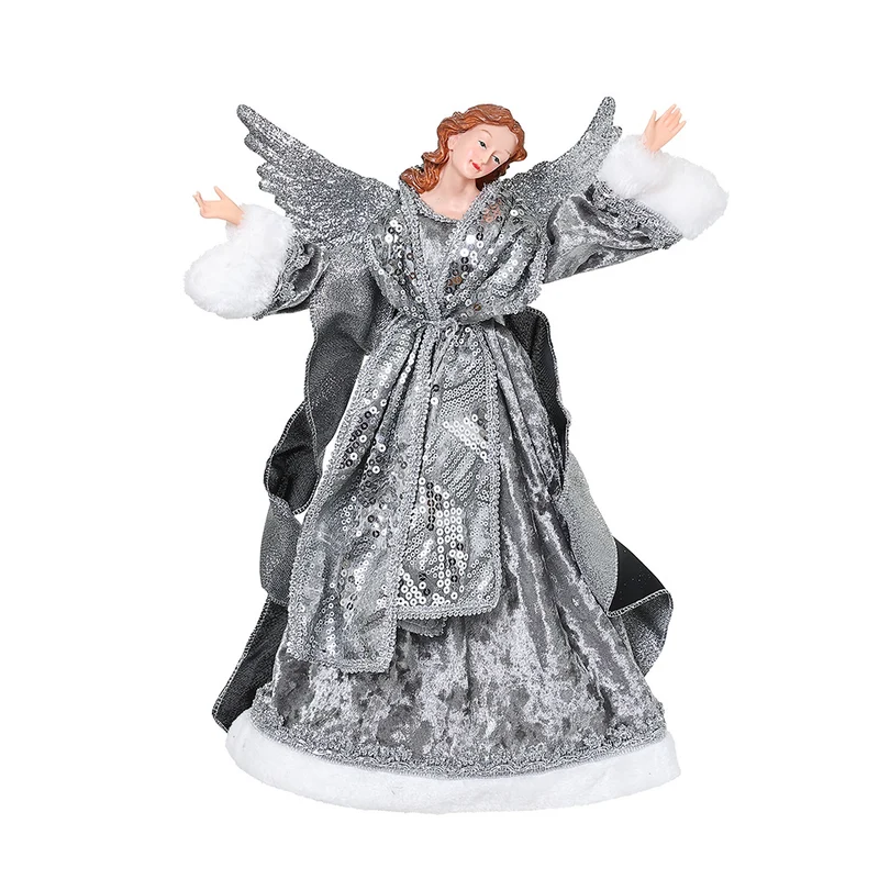CX2411P Angel Gris y Plata 42 cm.
