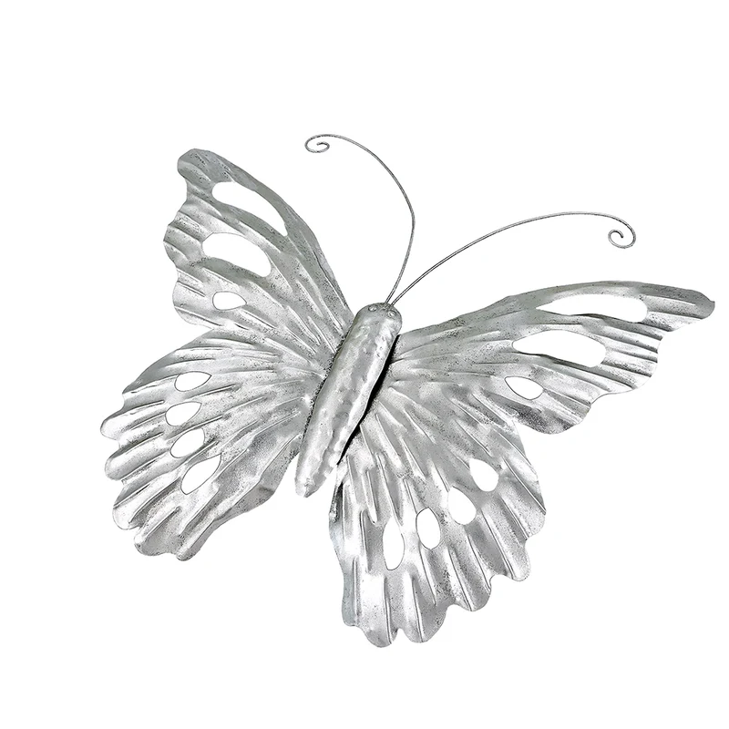 MQ7070P Mariposa Metal Plata 62cm.