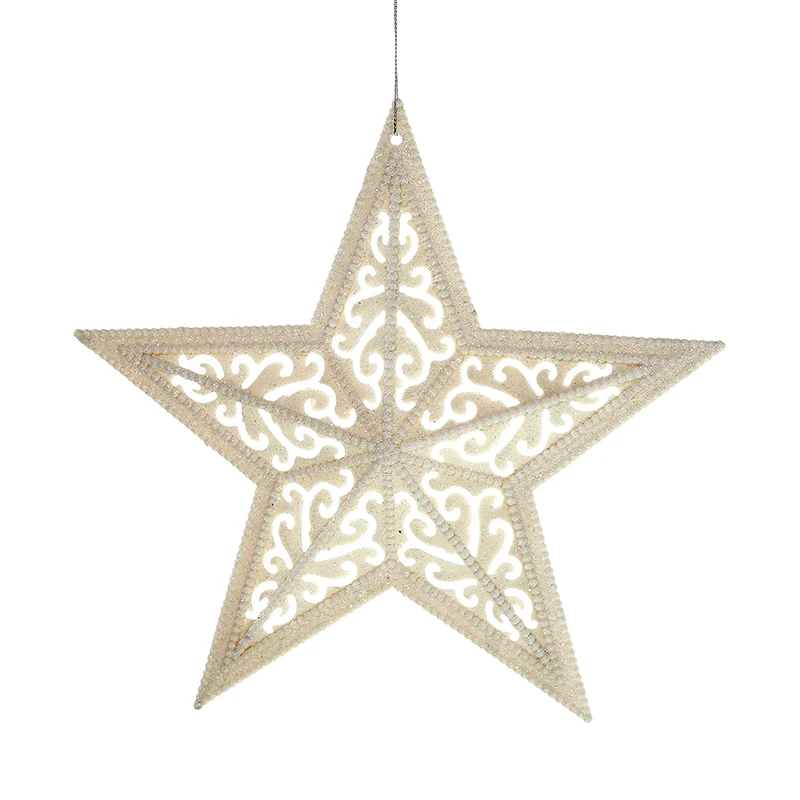 RJL432B Estrella Filigrana Blanca Frost 26 Cm.
