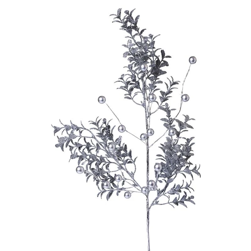 YS9146P Rama Plata Frost Con Perlas 60(D) Cm.