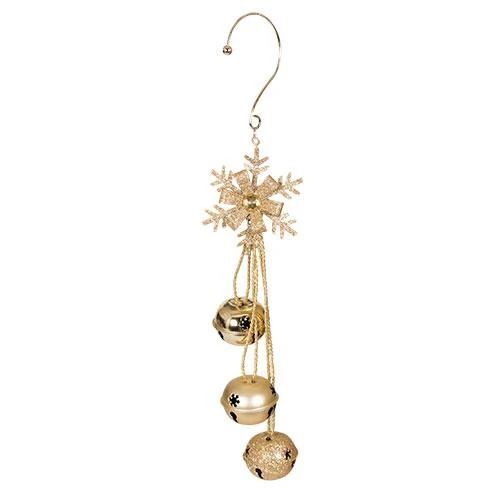INS793O Arreglo 3 Cascabeles Oro 48 cm.