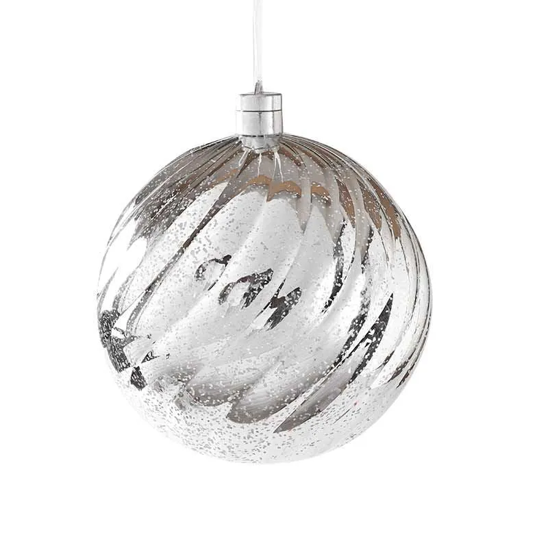 RJL668P Esfera Led Patina Plata 20 cm.