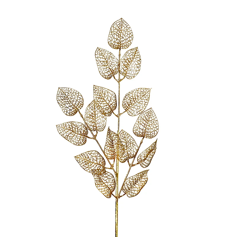 YS8897G Rama Hojas Filigrana Oro 72 Cm.