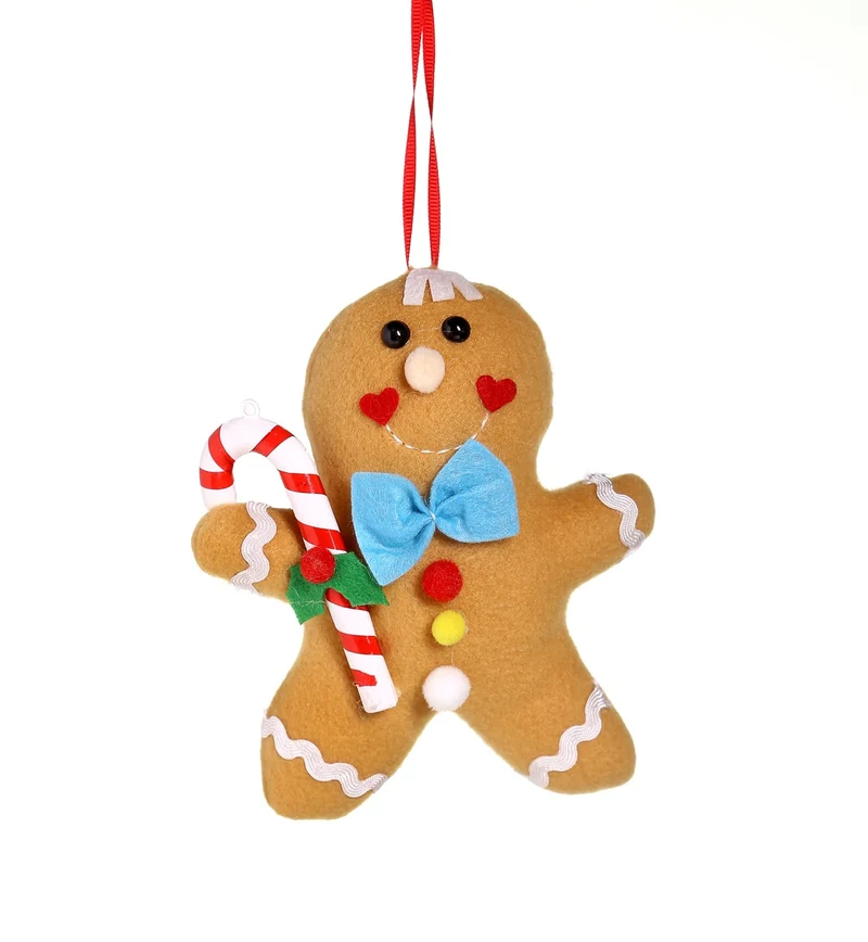 CX2229A Galleta Jengibre Corbata Moño Azul 16 Cm.