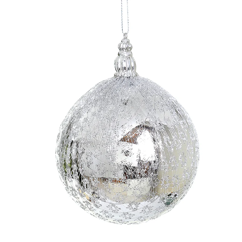 RH113P Esfera Malla Plata 13 Cm.