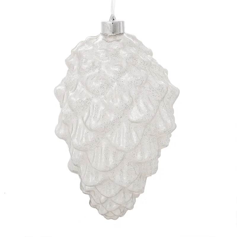RJL995B Gran Esfera Piña Blanco Frost 30 Cm.