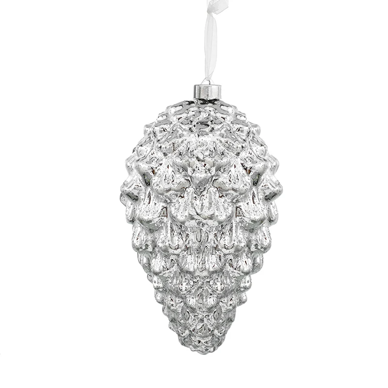 RJL995PP Gran Esfera Piña Plata 30 Cm.