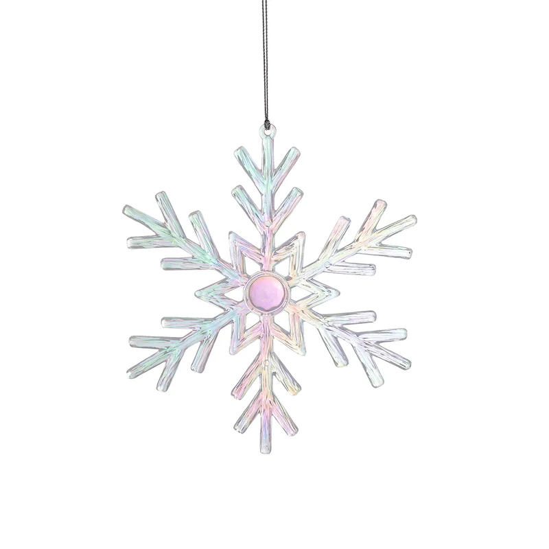 RJL444I Ornamento Copo de Nieve Iridiscente 12 cm.