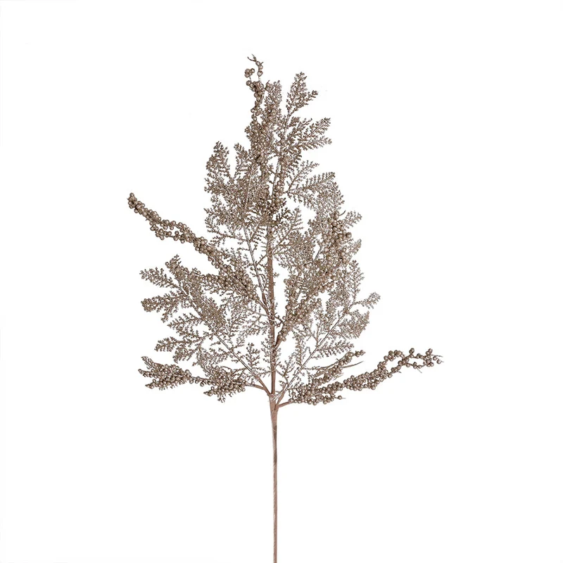 XH990C Arreglo Rama Pino Champaña Frost 89 cm.