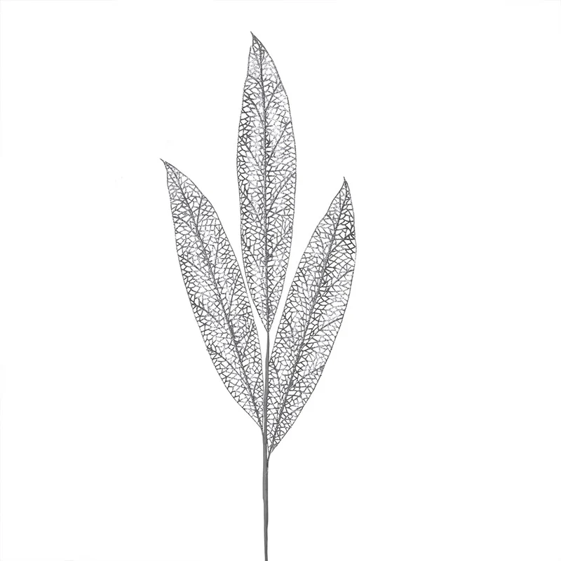 XH1007FP Rama Hojas Filigrana Plata Frost 100 cm.