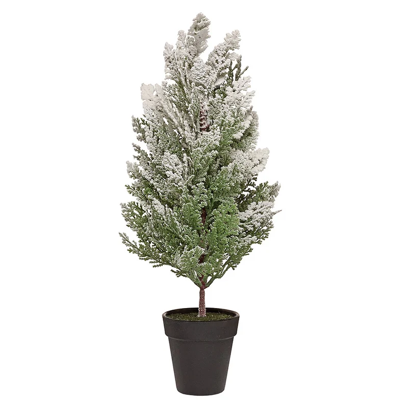 YS563 Árbol Decorativo Follaje Nevado Mediano 40cm.