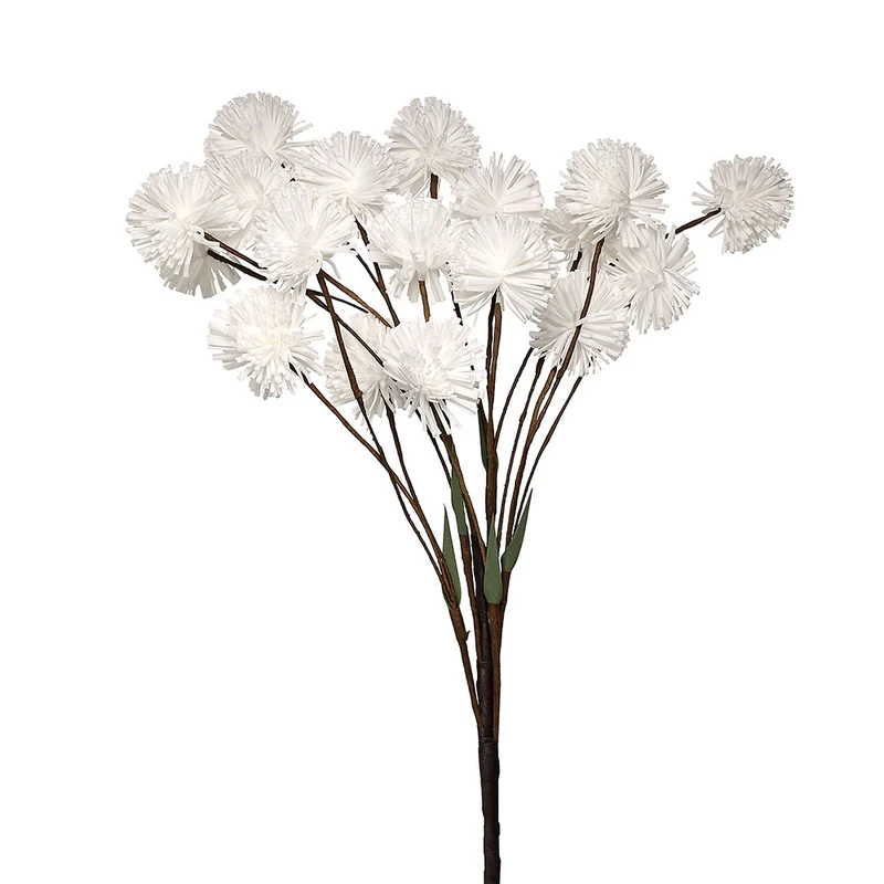 YS164B Rama Pompones Blanco 90cm.