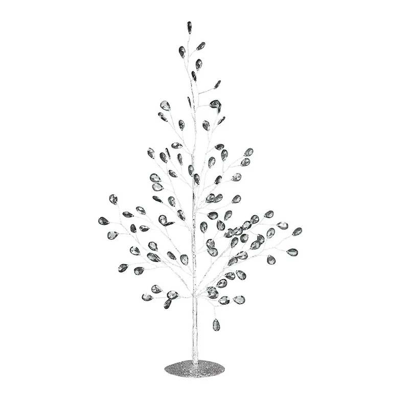 YS017GR Árbol Follaje Acrílico Gris Mediano 45cm.
