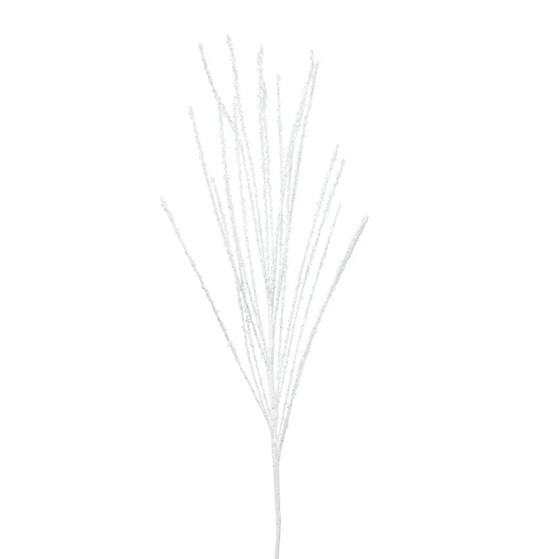XH468BL Follaje Spray Perlitas Blanco Frost 87cm.