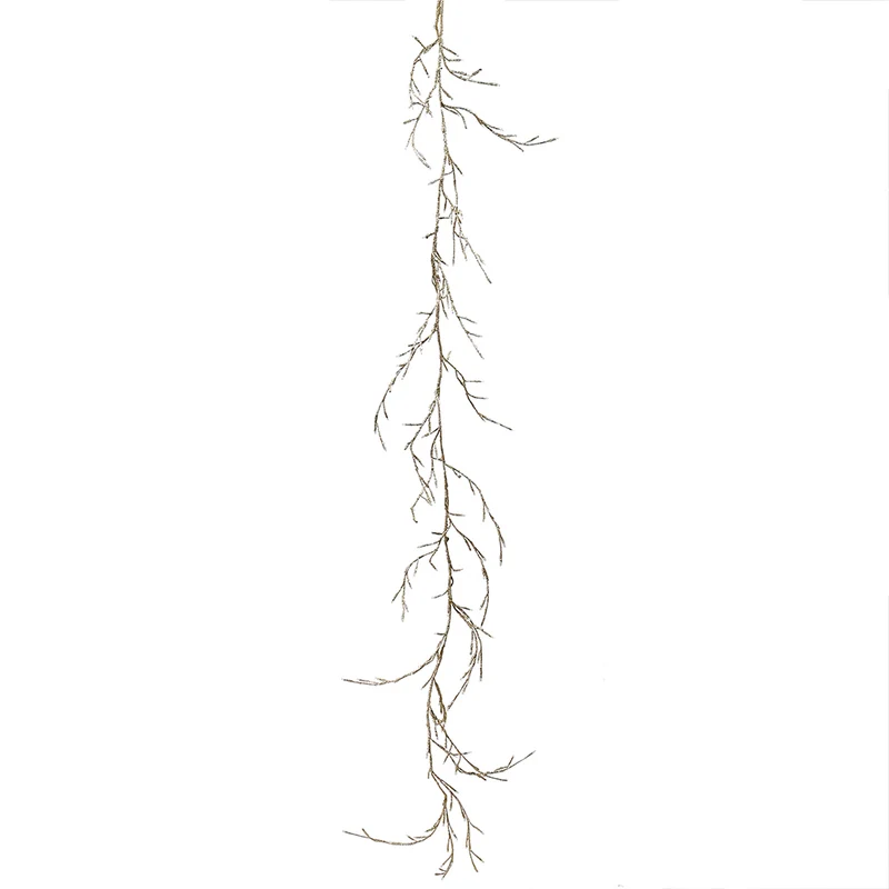 LDE644CC Guirnalda Ramas Champaña Frost 200LED Cálido 280 cm.
