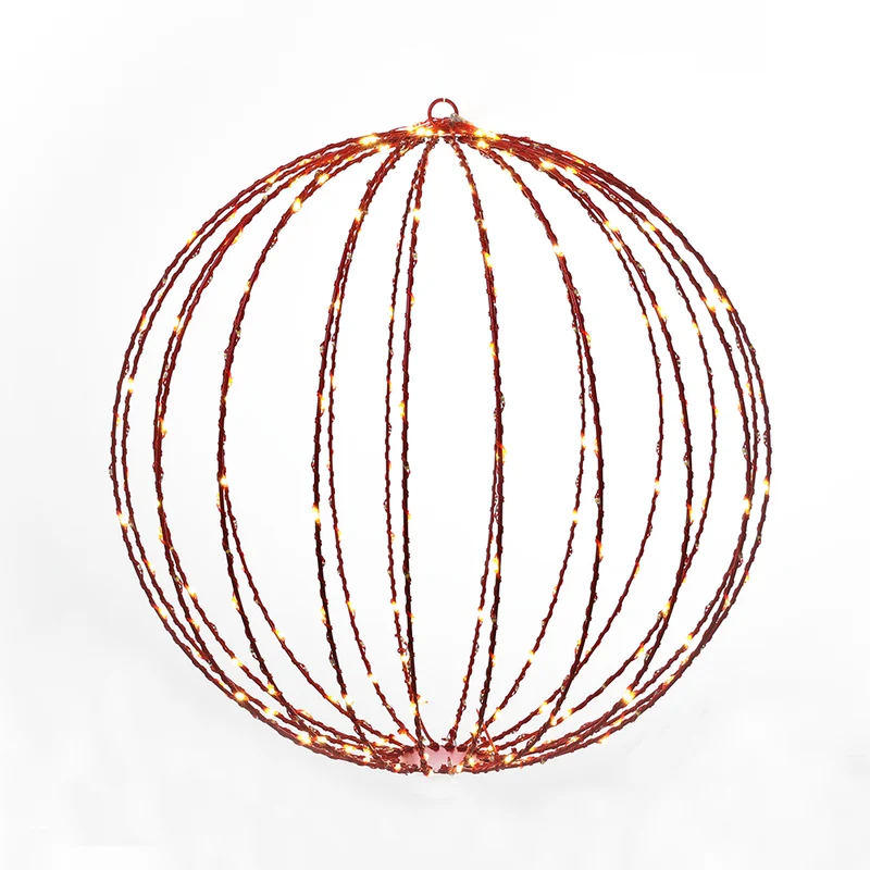 TCB400R Gran Esfera Roja 400 Luces LED 50 cm. 8 Funciones