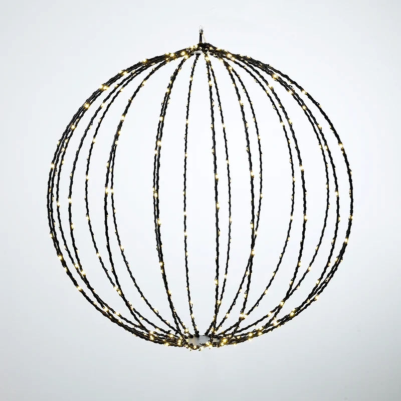 TCB400N Gran Esfera Negra 400 Luces LED 50 cm. 8 Funciones
