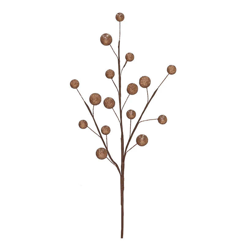 XH107BR Rama Esferitas Bronce Frost 68cm.
