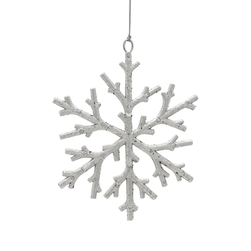 RJL594P Copo de Nieve Troncos Plata 16cm.