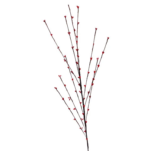 RJL975R Rama Botón Flor Roja 65 cm.