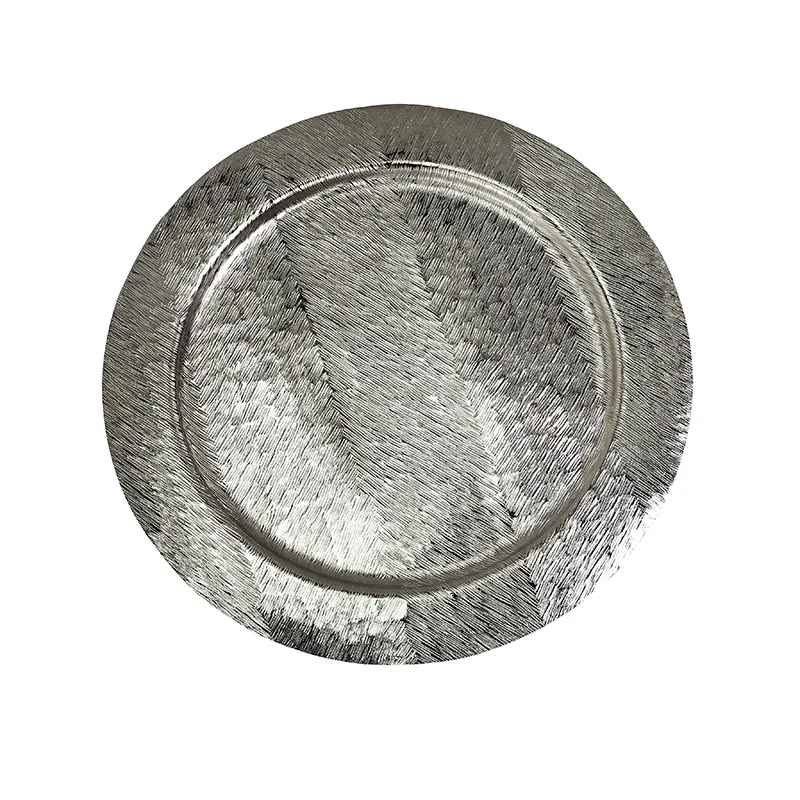 MIN861P Plato Base Metal Plata 33 cm.