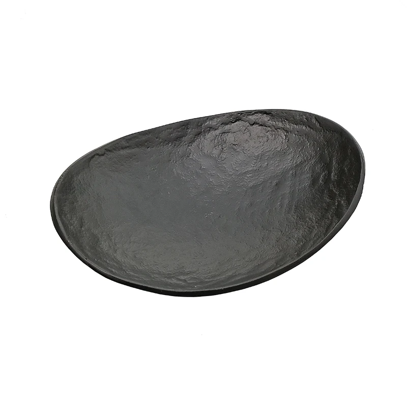 MINO0900 Centro Tazón Metal Negro 25 cm.