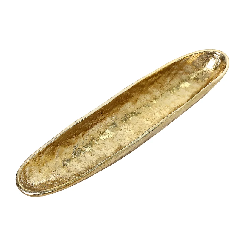 MINO1310 Centro Batea Metal Oro Chico 39 cm.