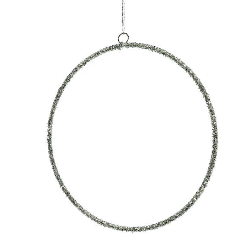 BH1542M Aro Decorativo Mediano Metal Pedrería 26 Cm.