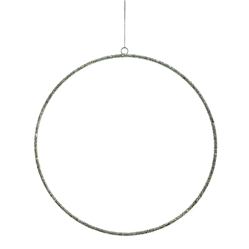 BH1542EG Aro Decorativo Extra Grande Metal Pedrería 40 Cm.