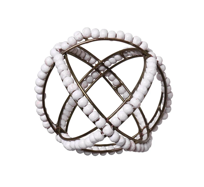 BH1519 Bola Decorativa Guggenheim Blanca 11 Cm.