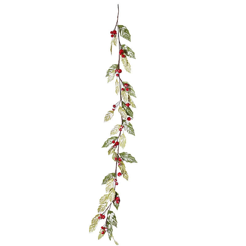 XH2323R Guirnalda Summer Frost Berries Rojos 146 Cm.
