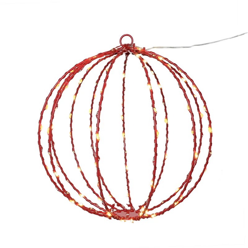 TCB144R Esfera Roja 144 Luces LED 30 cm. 8 Funciones Conexión USB-A