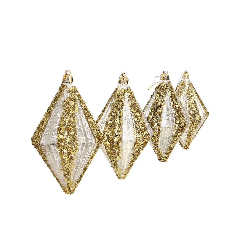 Set 4 Esferas Diamante Dos Oros 13 cm
