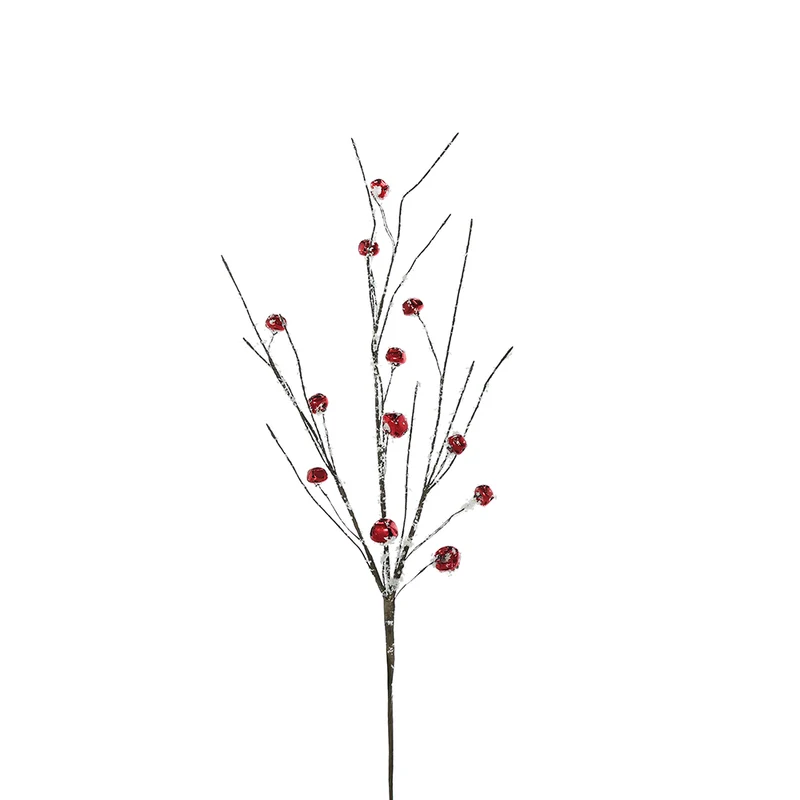 YS2469C Rama Café y Cascabeles Rojo 60 cm.