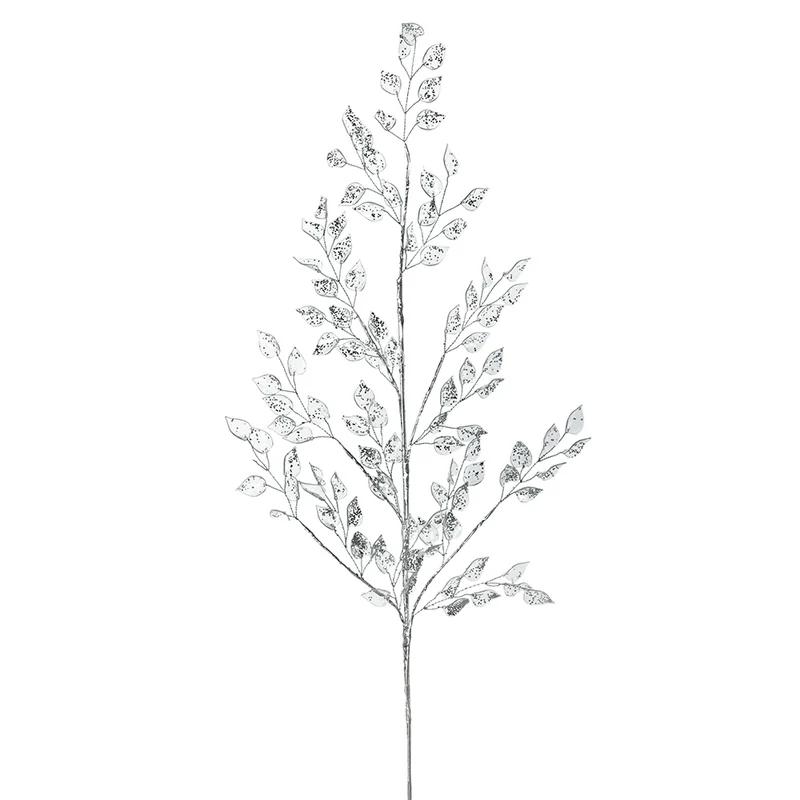 YS2422P Rama Hojas Acrílico Plata 66 cm.