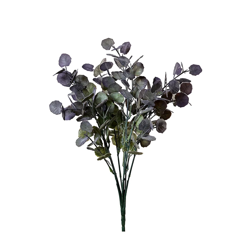 YS2418VM Rama Eucalipto Verde y Morado 37 cm.