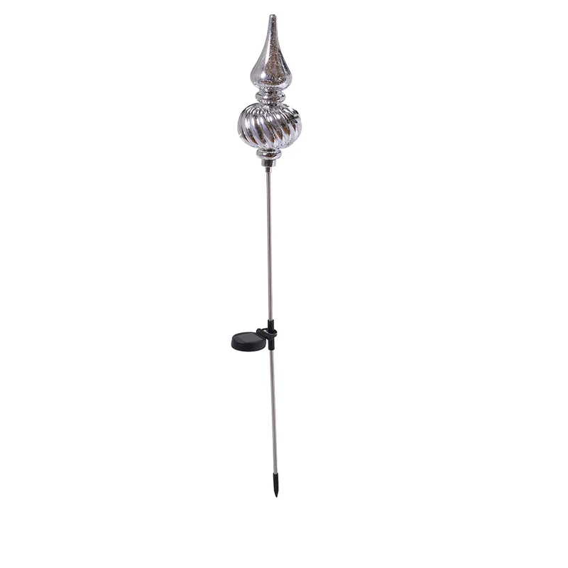 RJL407P Esfera Finial Solar Plata 100 CM.